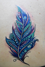 Dreamcather Feather Tatoo
