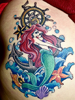 Lady Mermaid Tattoo