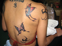 Butterfly, Bird, Eagle Tattoo