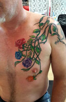 Flower & Tree Tattoo