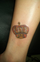 Heart, Crown, NewSchool Tattoo