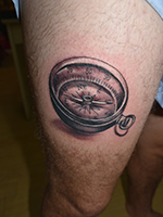 Arrow Camera Clock Compass Eye Tattoo